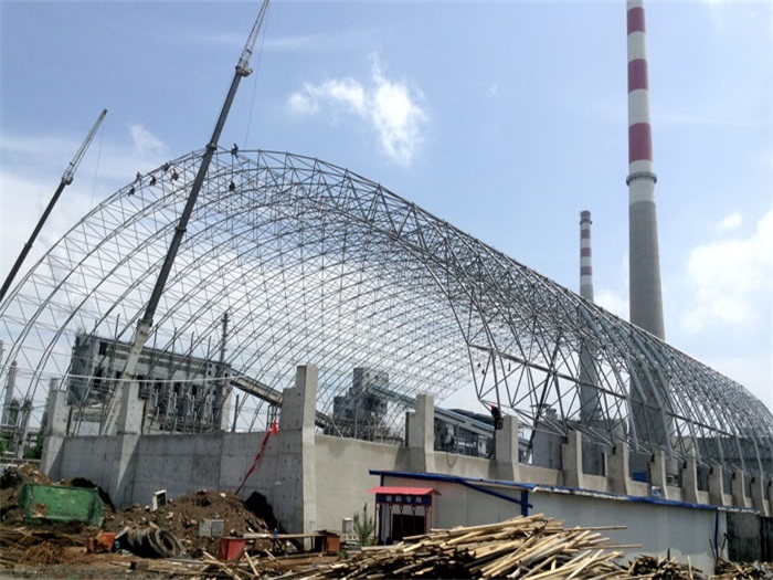 绥芬河煤机油桶翘工程网架